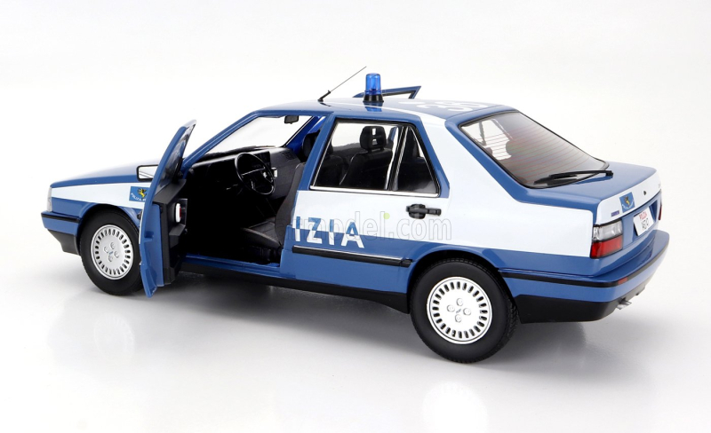 Mitica-diecast Fiat Croma Cht Polizia 1987 Police 1:18 Světle Modrá Bílá