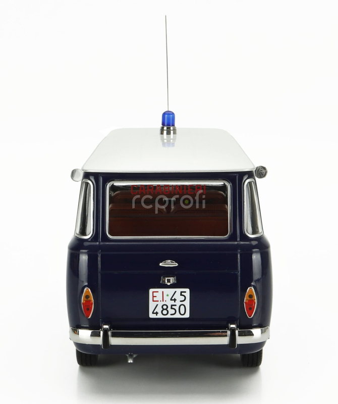 Mitica-diecast Fiat Fiat 850 Familiare Carabinieri 1970 – Interno Brown 1:18 Modrá Bílá