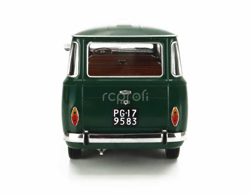 Mitica-diecast Fiat Fiat 850 Familiare Serie-2 1970 – Interno Brown 1:18 Verde Oliva 323 Zelená