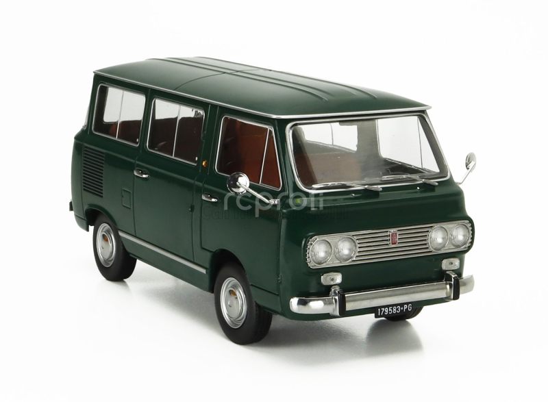 Mitica-diecast Fiat Fiat 850 Familiare Serie-2 1970 – Interno Brown 1:18 Verde Oliva 323 Zelená