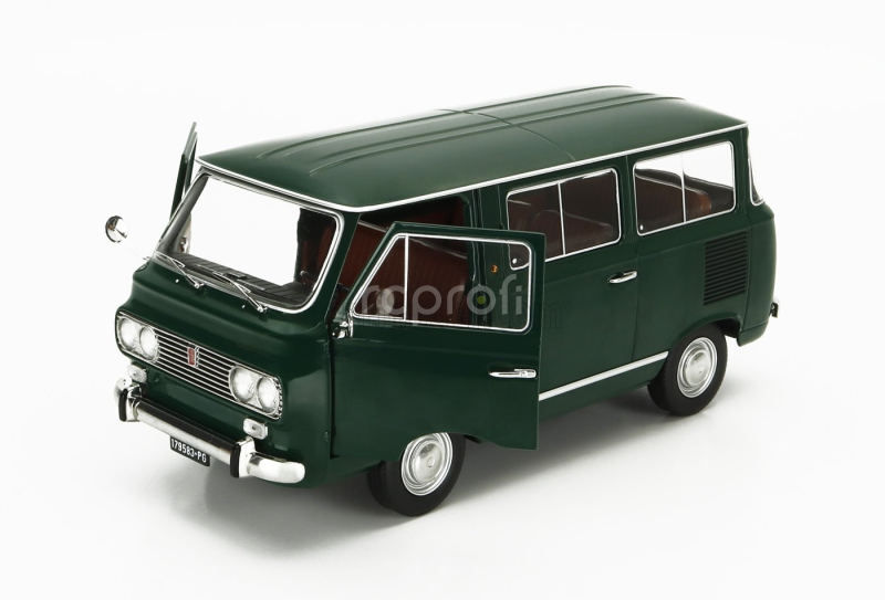 Mitica-diecast Fiat Fiat 850 Familiare Serie-2 1970 – Interno Brown 1:18 Verde Oliva 323 Zelená