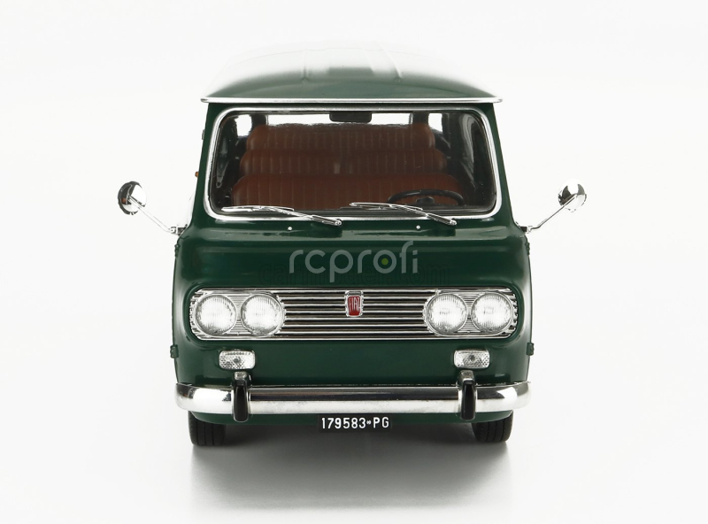 Mitica-diecast Fiat Fiat 850 Familiare Serie-2 1970 – Interno Brown 1:18 Verde Oliva 323 Zelená