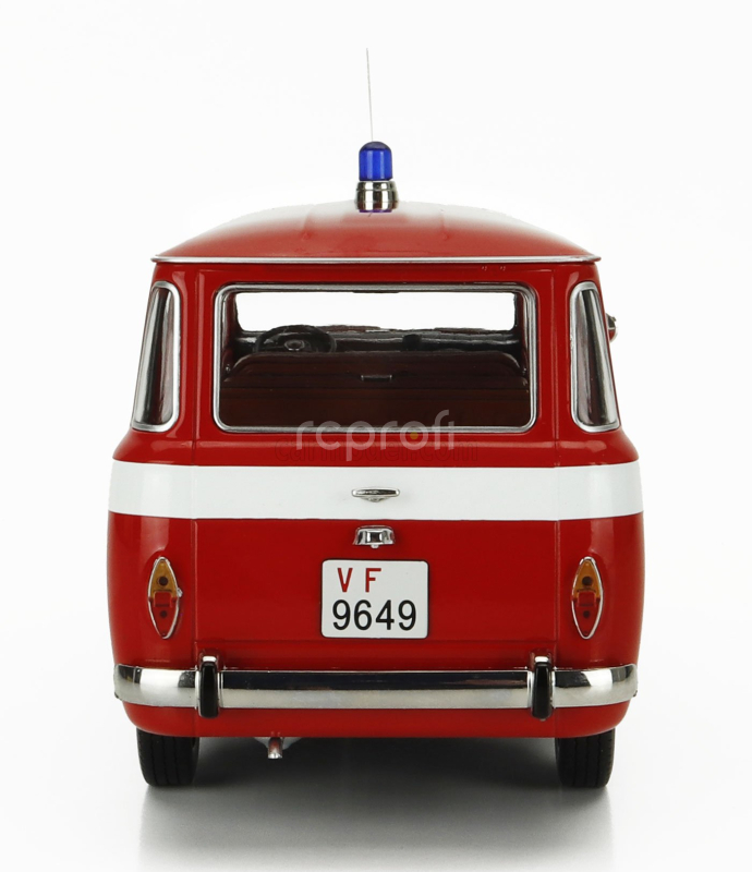 Mitica-diecast Fiat Fiat 850 Familiare Vigili Del Fuoco 1970 – Interno Brown 1:18 Red