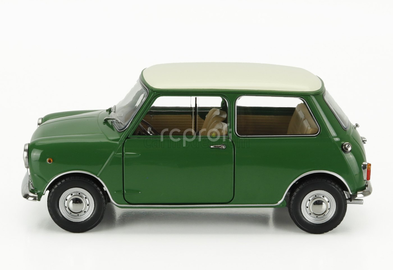 Mitica-diecast Innocenti Mini Cooper Mk1 1966 1:18 Zelená Ivory