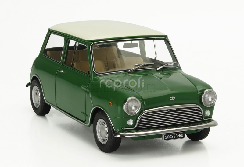 Mitica-diecast Innocenti Mini Cooper Mk1 1966 1:18 Zelená Ivory