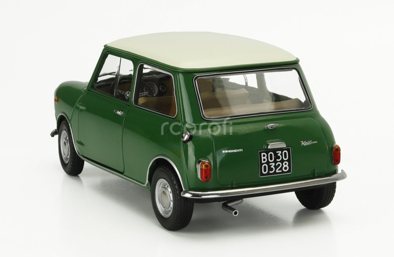 Mitica-diecast Innocenti Mini Cooper Mk1 1966 1:18 Zelená Ivory