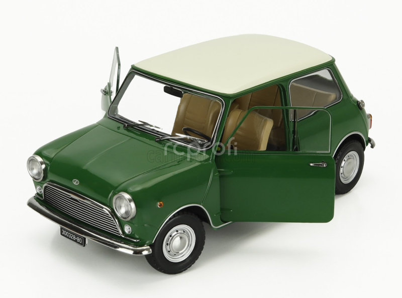 Mitica-diecast Innocenti Mini Cooper Mk1 1966 1:18 Zelená Ivory