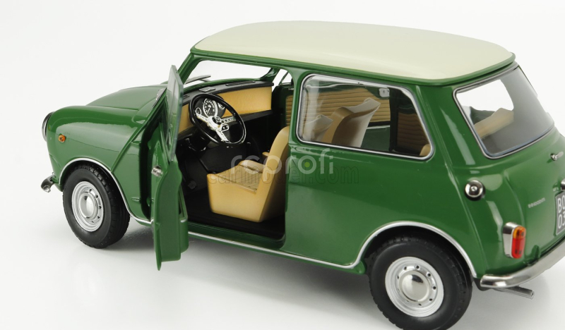 Mitica-diecast Innocenti Mini Cooper Mk1 1966 1:18 Zelená Ivory