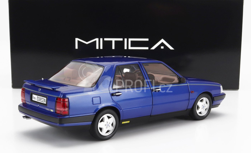 Mitica-diecast Lancia Thema 8.32 Ferrari 1s 1986 - With Open Rear Wing 1:18 Blue Met