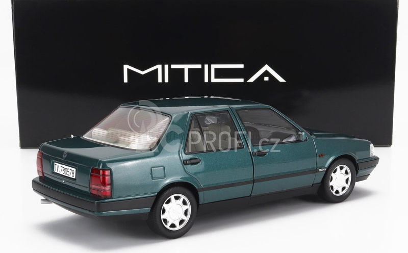 Mitica-diecast Lancia Thema Turbo 16v Lx 2s 1991 1:18 Modrý Benzín Met (zelený)