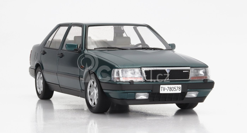 Mitica-diecast Lancia Thema Turbo 16v Lx 2s 1991 1:18 Modrý Benzín Met (zelený)