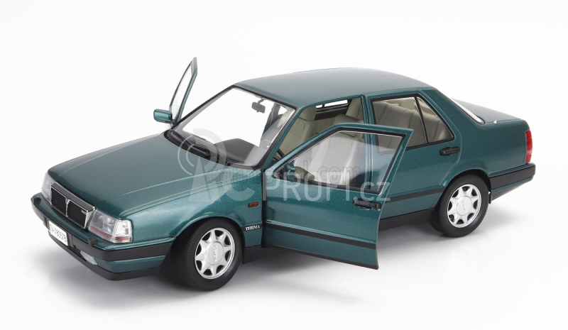 Mitica-diecast Lancia Thema Turbo 16v Lx 2s 1991 1:18 Modrý Benzín Met (zelený)