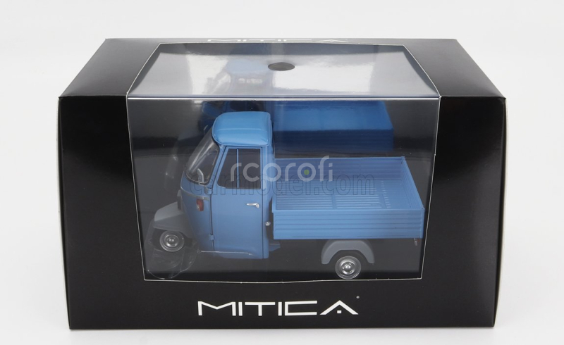 Mitica-diecast Piaggio Ape P501 Open 1979 - Con Vetrina - With Showcase 1:18 Blu 7210 - Modrá