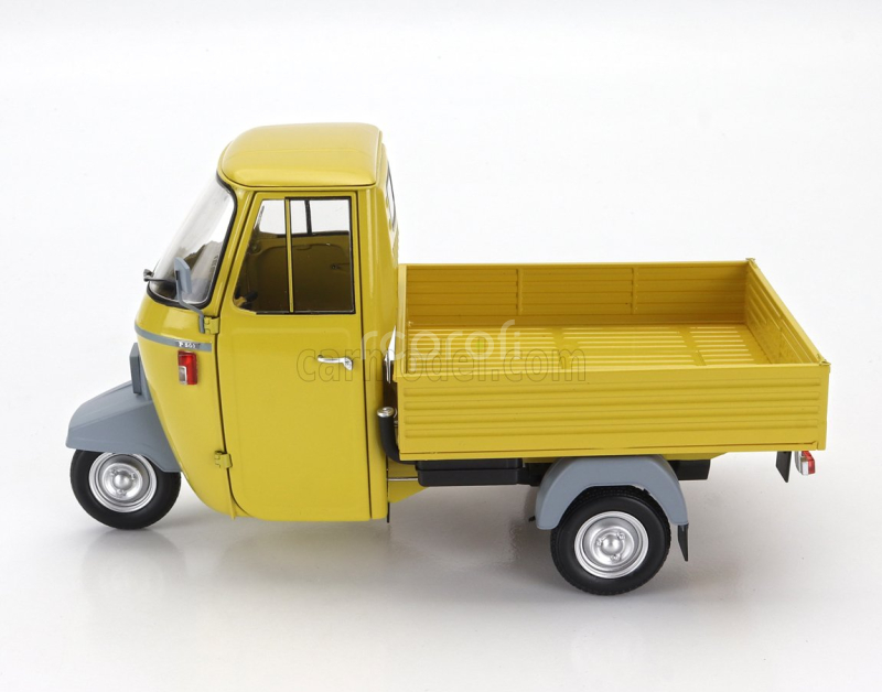 Mitica-diecast Piaggio Ape P501 Open 1979 - Con Vetrina - With Showcase 1:18 Giallo Texas