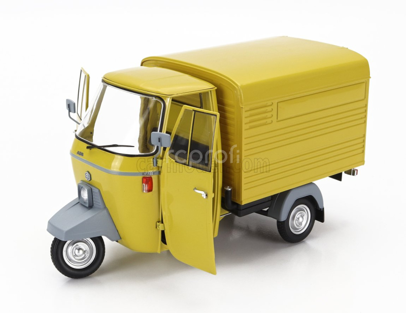 Mitica-diecast Piaggio Ape P501 Van Closed 1979 - Con Vetrina - With Showcase 1:18