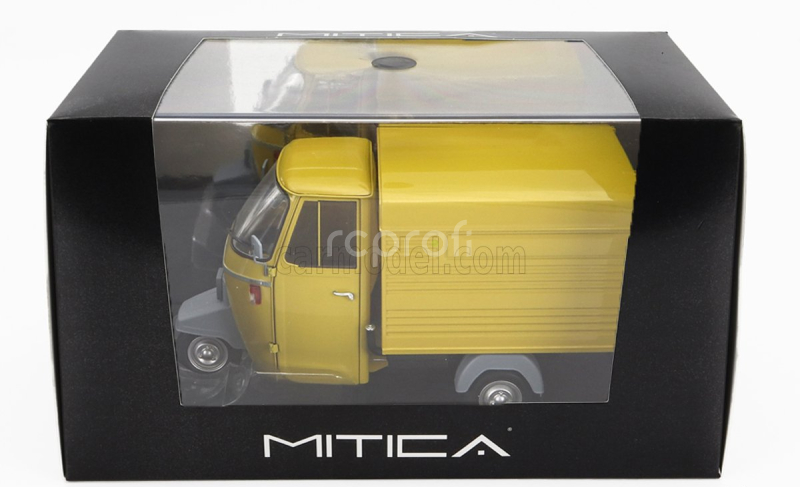 Mitica-diecast Piaggio Ape P501 Van Closed 1979 - Con Vetrina - With Showcase 1:18