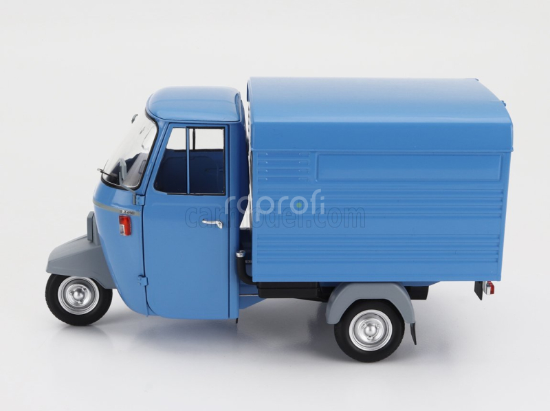 Mitica-diecast Piaggio Ape P501 Van Closed 1979 - Con Vetrina - With Showcase 1:18 Blu 7210