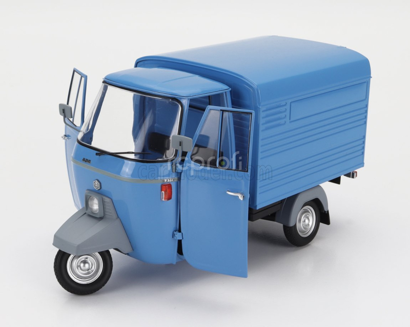 Mitica-diecast Piaggio Ape P501 Van Closed 1979 - Con Vetrina - With Showcase 1:18 Blu 7210