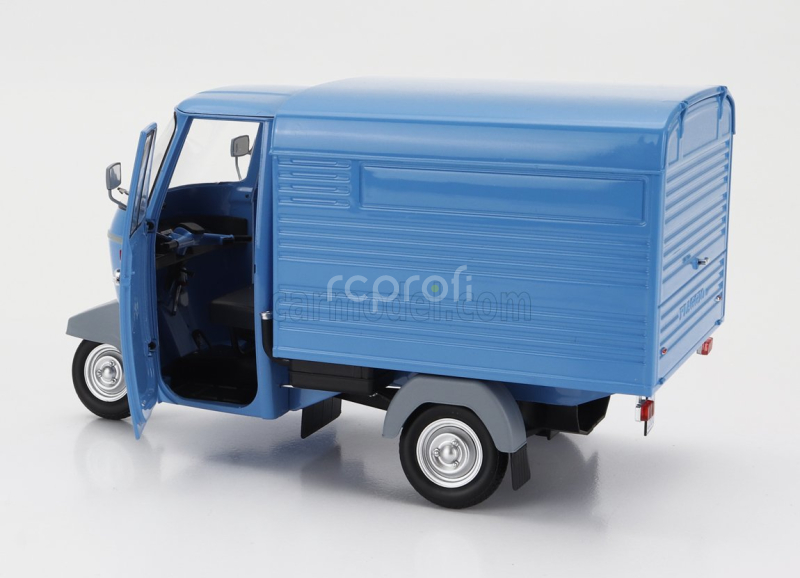 Mitica-diecast Piaggio Ape P501 Van Closed 1979 - Con Vetrina - With Showcase 1:18 Blu 7210