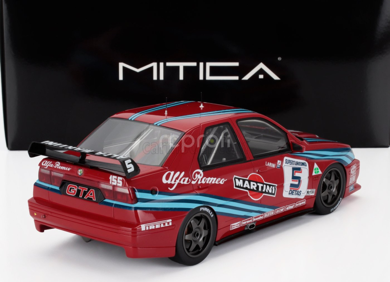 Mitica-r Alfa romeo 155 Gta S1 Superturismo Martini N 5 3rd Monza Race-2 1992 Nicola Larini 1:18 Red