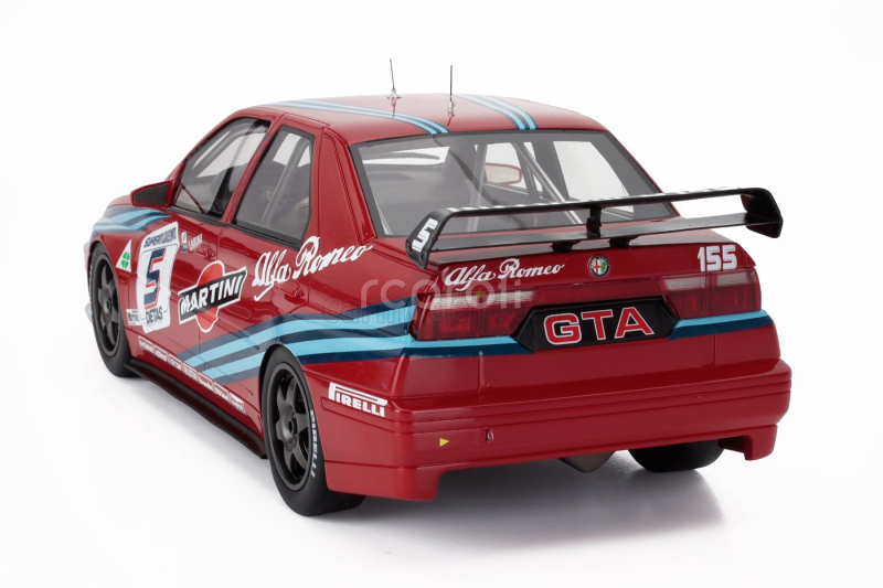 Mitica-r Alfa romeo 155 Gta S1 Superturismo Martini N 5 3rd Monza Race-2 1992 Nicola Larini 1:18 Red