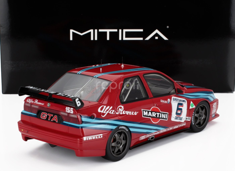 Mitica-r Alfa romeo Alfa Romeo 155 Gta S1 Superturismo Martini N 6 6th Monza 1992 Luca Cadalora 1:18 Red