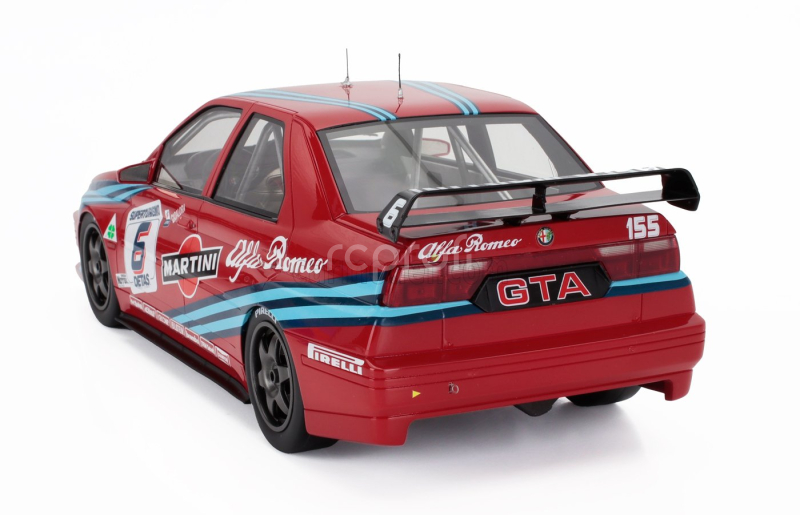 Mitica-r Alfa romeo Alfa Romeo 155 Gta S1 Superturismo Martini N 6 6th Monza 1992 Luca Cadalora 1:18 Red