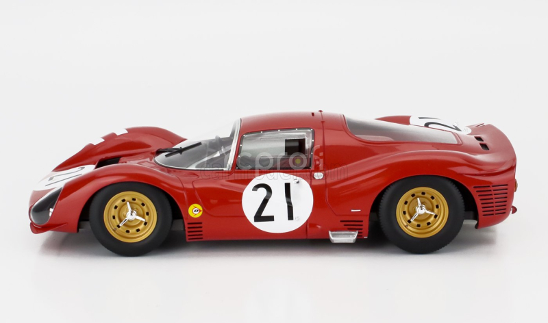 Mitica-r Ferrari 330 P3 4.0l V12 Coupe Ch.0848 Team Ferrari Sefac N 21 24h Le Mans 1966 Lorenzo Bandini - Jean Guichet 1:18 Red