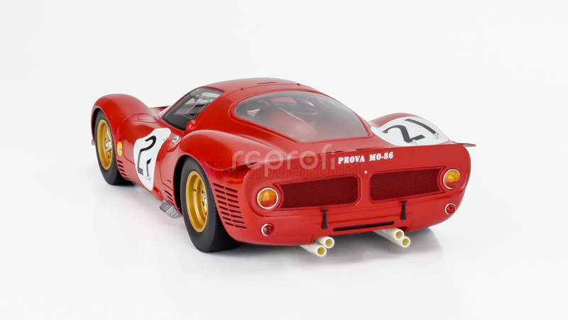 Mitica-r Ferrari 330 P3 4.0l V12 Coupe Ch.0848 Team Ferrari Sefac N 21 24h Le Mans 1966 Lorenzo Bandini - Jean Guichet 1:18 Red