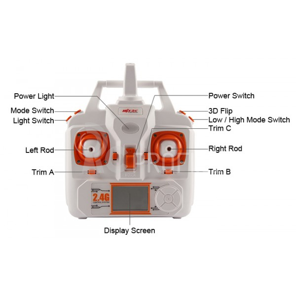 Dron MJX X705C FPV kamera C4010, bílá