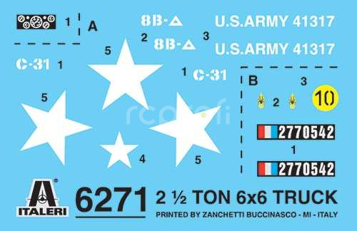 Model Kit military 6271 - GMC 2 1/2 ton. 6x6 truck (1:35)