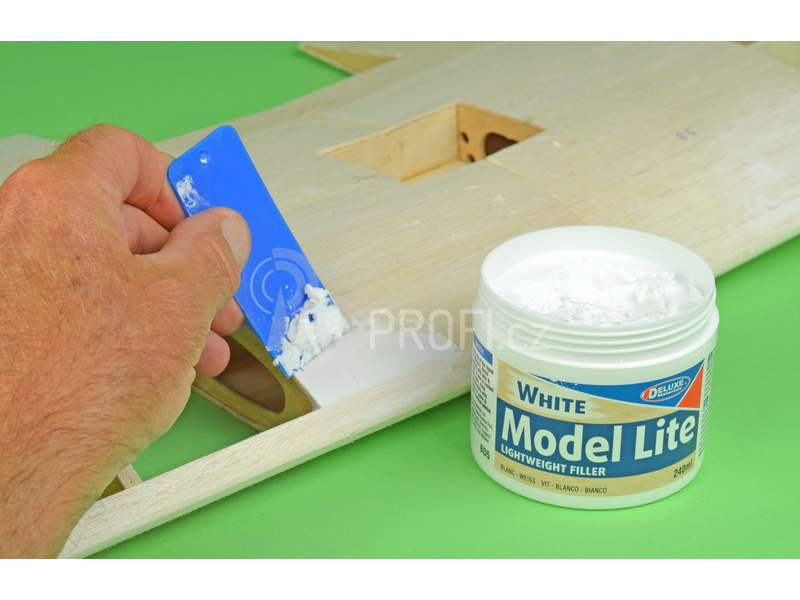 Model Lite White lehký tmel na dřevo bílé barvy 240ml