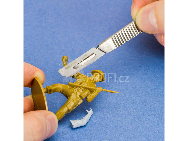 Modelcraft nůž s pilovými čepelemi tl. 0.12mm (sada)