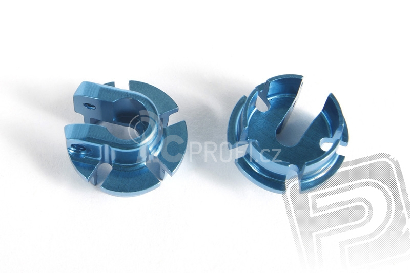 Modré hliníkové talířky tlumičů 12mm (2 ks.)