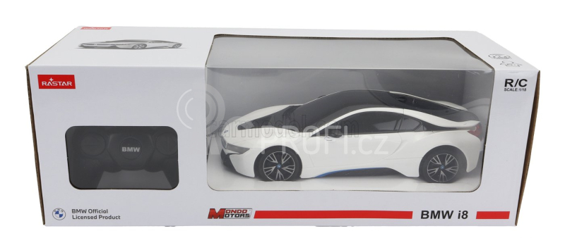 Mondomotors BMW I8 Coupe 2018 1:18 Bílá Černá