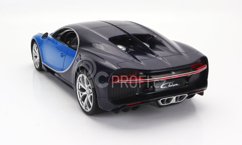 Mondomotors Bugatti Chiron 2016 1:14 Modrá Černá