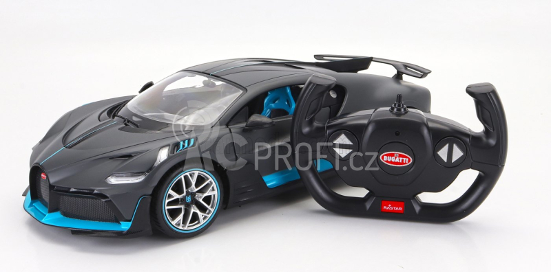 Mondomotors Bugatti Divo 2018 1:14 Šedá Světle Modrá