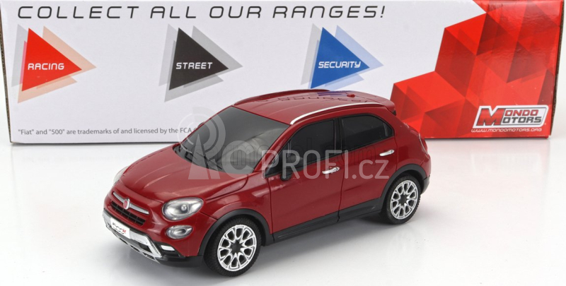 Mondomotors Fiat 500 X 2014 1:24 Red