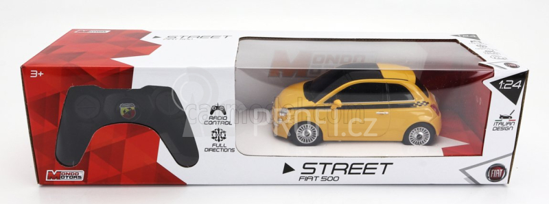 Mondomotors Fiat Nuova 500 2007 1:24 Žlutá