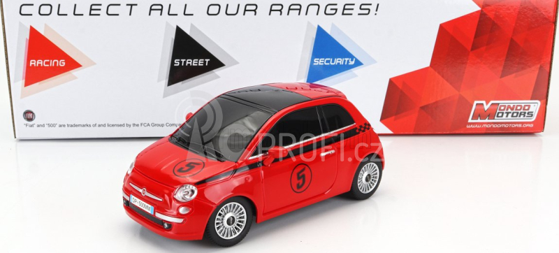Mondomotors Fiat Nuova 500 N 5 2007 1:24 Red