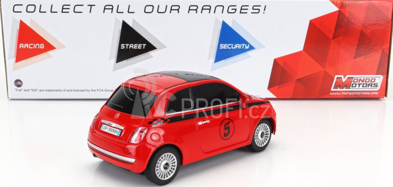 Mondomotors Fiat Nuova 500 N 5 2007 1:24 Red