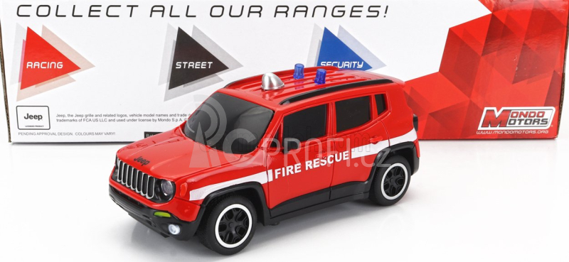 Mondomotors Jeep Renegade Fire Engine 2017 1:24 Červená Bílá
