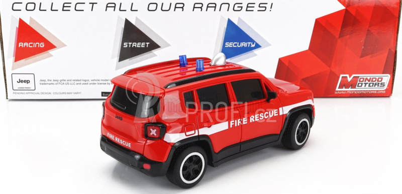 Mondomotors Jeep Renegade Fire Engine 2017 1:24 Červená Bílá