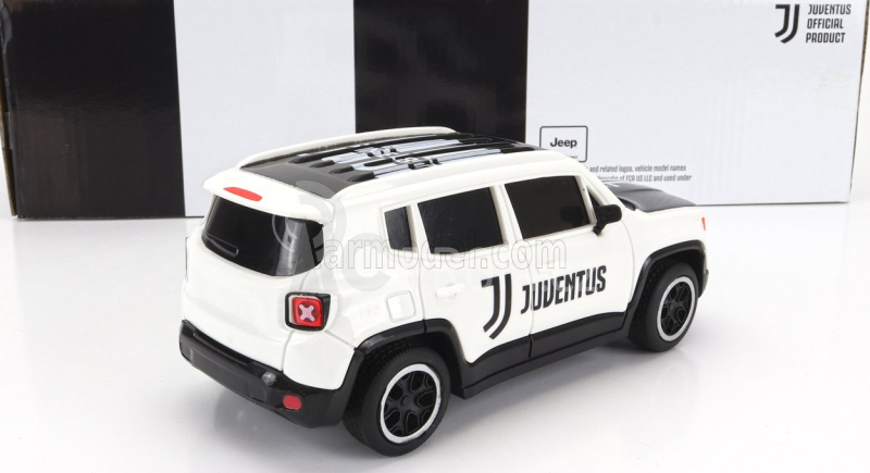 Mondomotors Jeep Renegade Football Club F.c. Juventus 2017 1:24 Bílá Černá