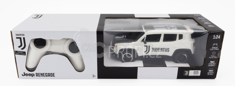 Mondomotors Jeep Renegade Football Club F.c. Juventus 2017 1:24 Bílá Černá