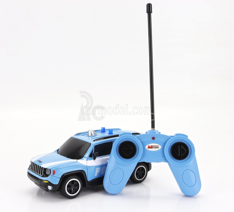 Mondomotors Jeep Renegade Police 2017 1:24 Světle Modrá Bílá
