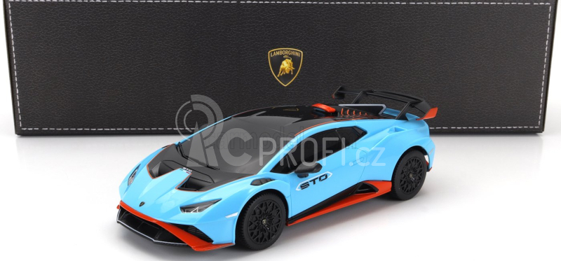 Mondomotors Lamborghini Huracan Sto Lp640-2 2021 1:24 Světle Modrá Oranžová
