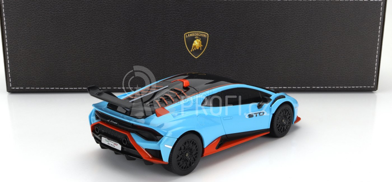 Mondomotors Lamborghini Huracan Sto Lp640-2 2021 1:24 Světle Modrá Oranžová