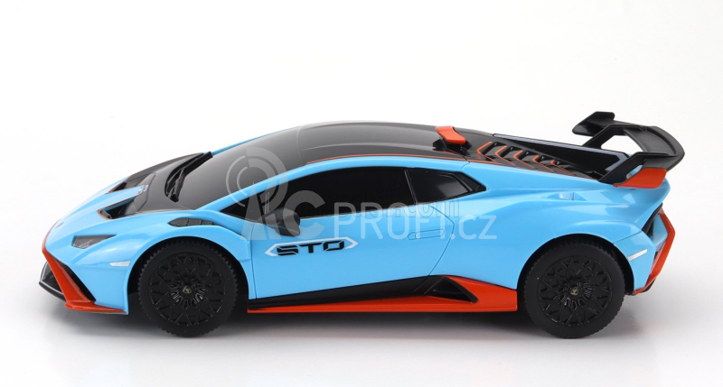 Mondomotors Lamborghini Huracan Sto Lp640-2 2021 1:24 Světle Modrá Oranžová