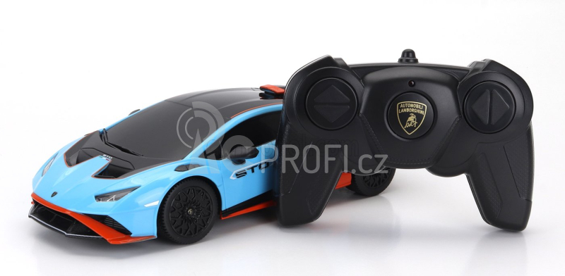 Mondomotors Lamborghini Huracan Sto Lp640-2 2021 1:24 Světle Modrá Oranžová
